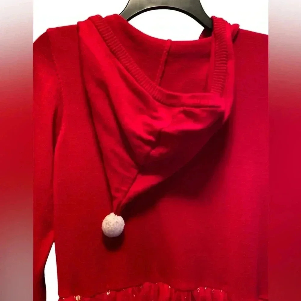 Holiday Dress XL (Girls) long Sleeve Red Gold Nutcracker Sweater Dresss 2023 - Picture 3 of 8